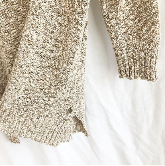 Maison Scotch tan and white 3/4 sleeve knit - Picture 4 of 5